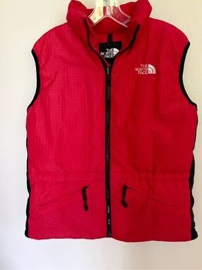 The North Face Lhotse Goose Down Puffer Red Vest Large